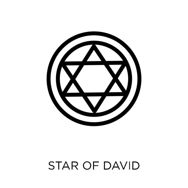 Ícone Estrela David Estrela David Símbolo Design Coleção Religião Ilustração — Vetor de Stock