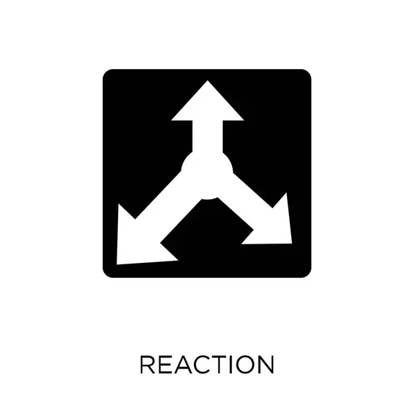 反応のアイコン スタートアップ コレクションから反応シンボル デザイン 白い背景の上の単純な要素ベクトル図 — ストックベクタ
