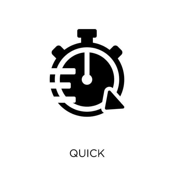 Quick Icon Schnelles Symboldesign Aus Der Startup Kollektion Einfache Elementvektorabbildung — Stockvektor