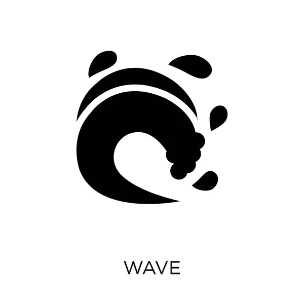 Ikona Wave Vln Symbol Letní Kolekce Jednoduchý Prvek Vektorové Ilustrace — Stockový vektor
