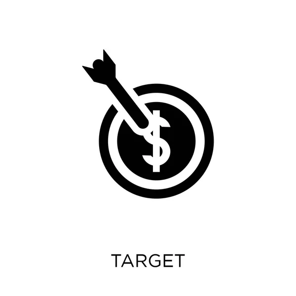 Icono Del Objetivo Diseño Símbolo Objetivo Colección Strategy Ilustración Simple — Vector de stock