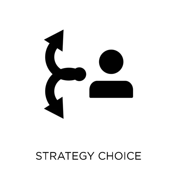 Estrategia Icono Elección Estrategia Elección Diseño Símbolo Colección Strategy Ilustración — Vector de stock