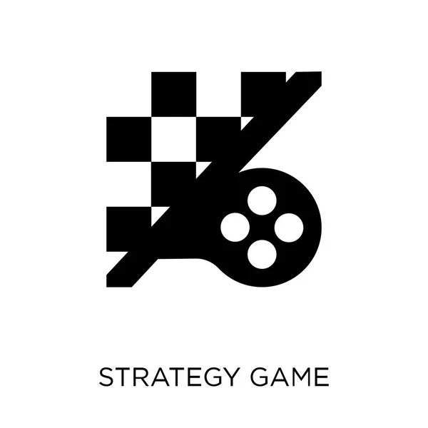 Icono Del Juego Estrategia Diseño Símbolo Juego Estrategia Colección Strategy — Vector de stock