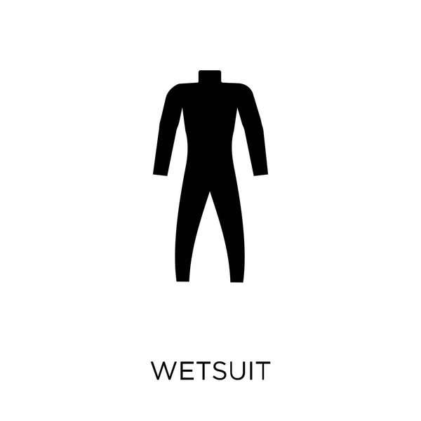 Wetsuit Pictogram Wetsuit Symbool Design Uit Zomercollectie Eenvoudig Element Met — Stockvector