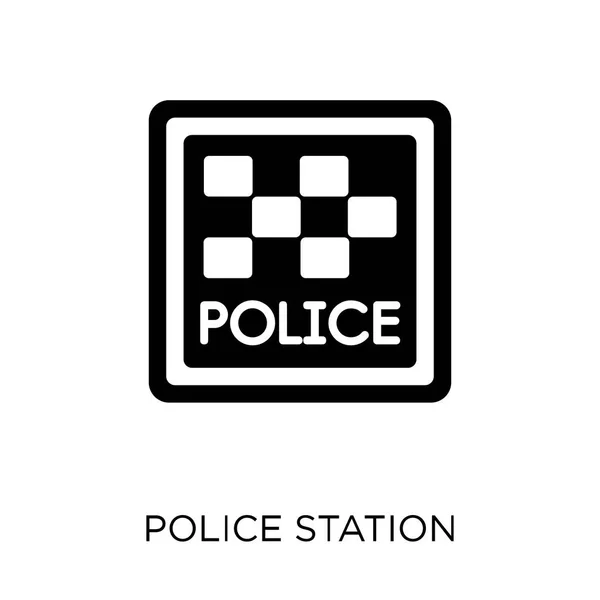 Police Station Sign Icon Police Station Sign Symbol Design Traffic — Stock Vector