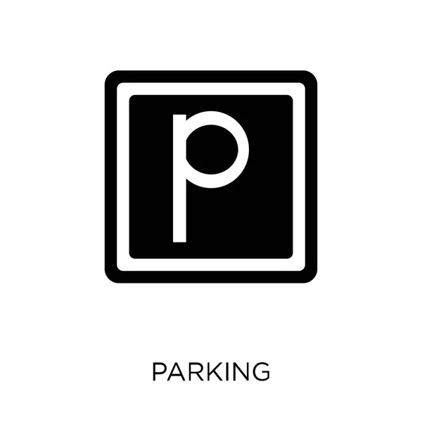 Parkering Skylt Ikonen Parkering Skylt Symbol Design Från Trafik Tecken — Stock vektor