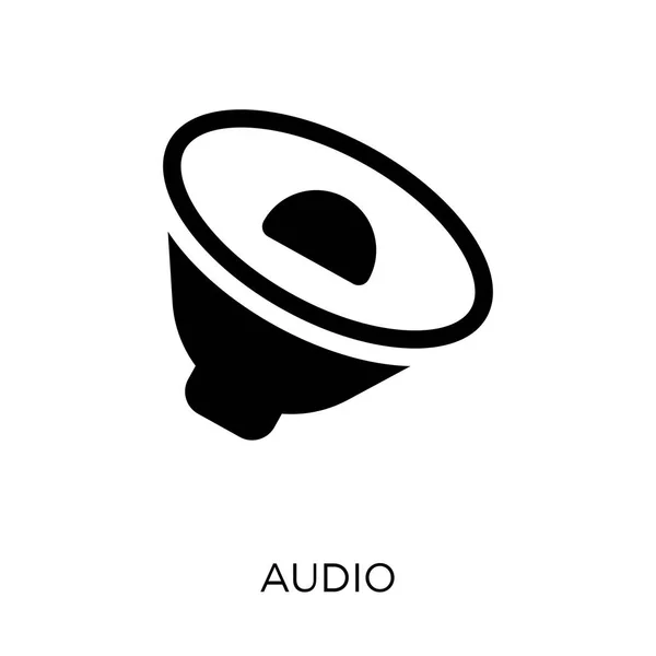 Audio Symbol Audio Symboldesign Aus Der Web Navigations Sammlung Einfache — Stockvektor