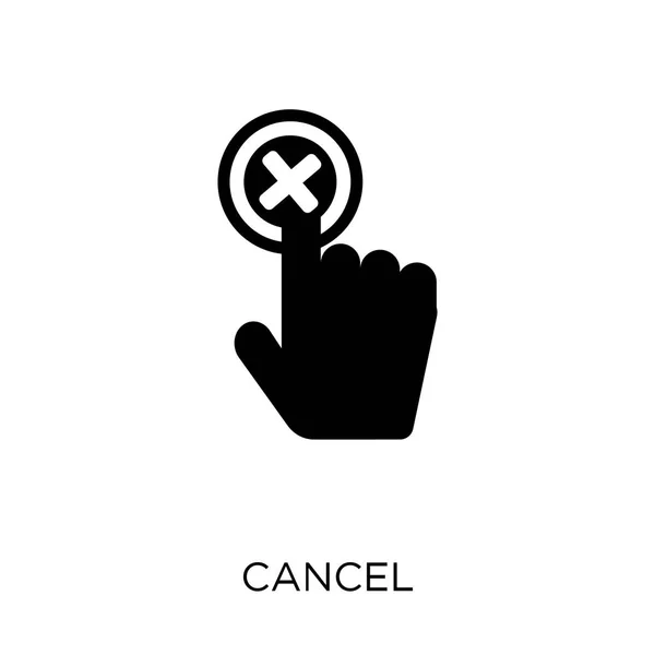 Cancelar Ícone Cancelar Design Símbolo Coleção Navegação Web Ilustração Vetorial —  Vetores de Stock