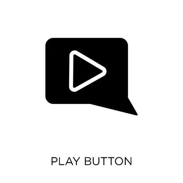 Играть Значок Кнопки Воспроизвести Дизайн Символов Кнопки Коллекции Пользовательских Интерфейсов — стоковый вектор
