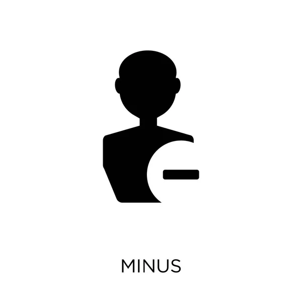 マイナス アイコン マイナスのシンボル デザイン ユーザー インターフェイスのコレクションから 白い背景の上の単純な要素ベクトル図 — ストックベクタ