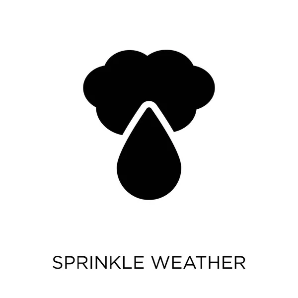 Polvilhe Ícone Tempo Polvilhe Design Símbolo Tempo Coleção Weather Ilustração — Vetor de Stock