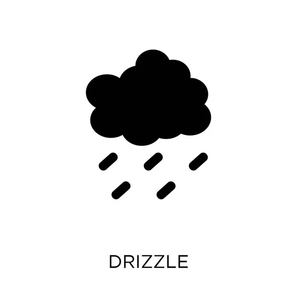 毛毛雨 从天气收集的毛毛雨符号设计 简单的元素向量例证在白色背景 — 图库矢量图片