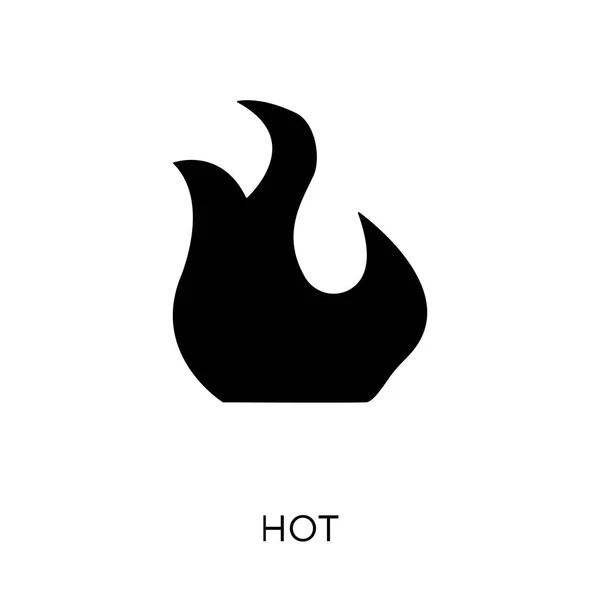 Heiße Ikone Heißes Symboldesign Aus Der Wetterkollektion Einfache Elementvektorabbildung Auf — Stockvektor