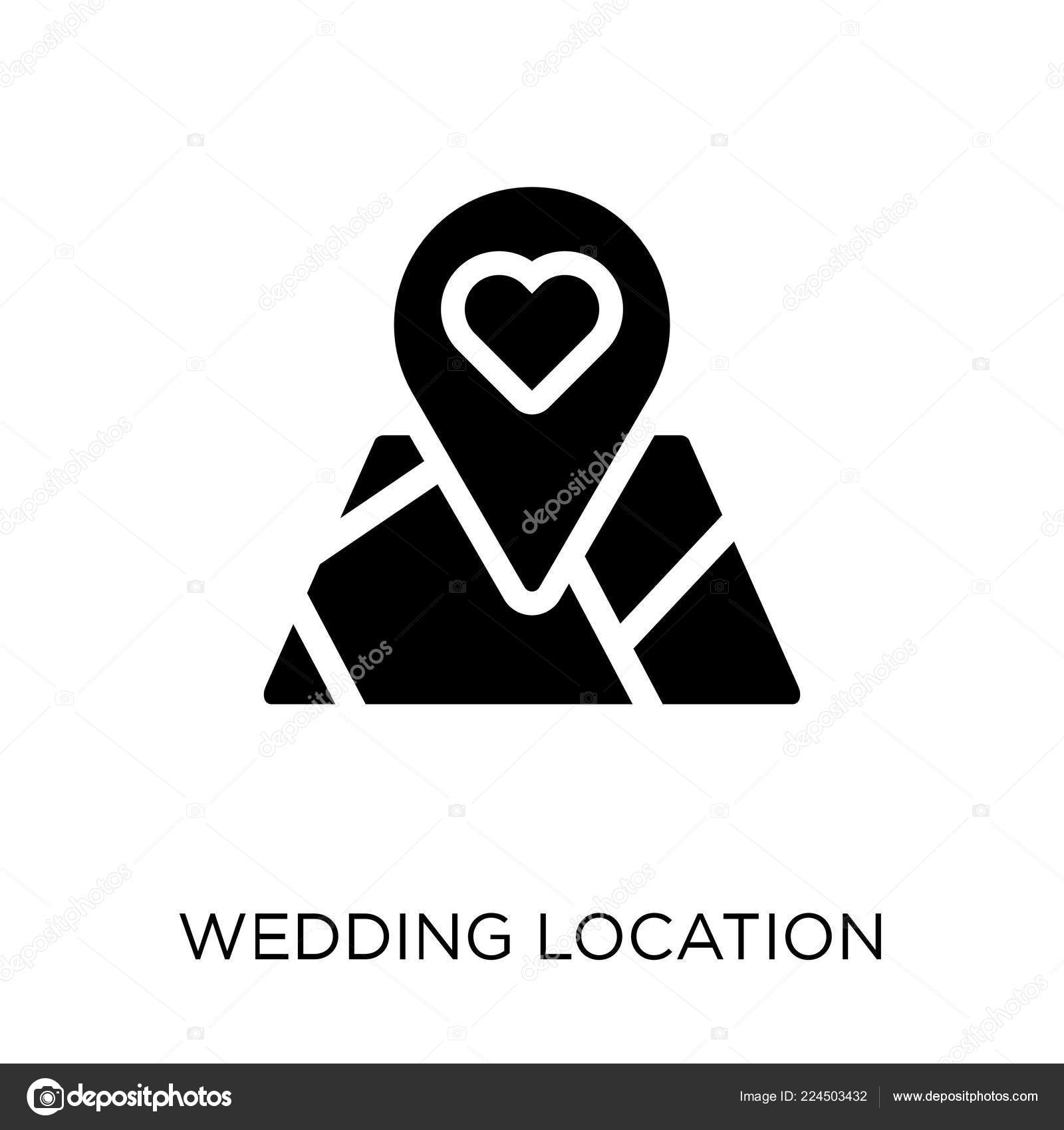 Icono Ubicación Boda Ubicación Boda Símbolo Diseño Boda Amor Colección  Vector de stock #224503432 de ©CoolVectorStock, image size:1600x1700