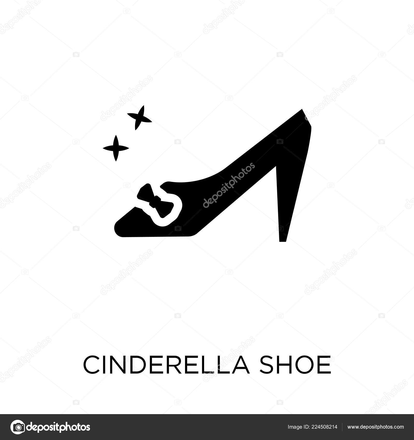 Cinderella Shoe Icon Cinderella Shoe Symbol Design Fairy Tale Collection Stock Vector Image by
