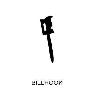 Billhook simgesi. Billhook simgesi tasarım tarım, tarım ve Bahçe koleksiyonu. Basit öğe vektör çizim beyaz arka plan üzerinde.