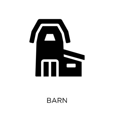 Barn simgesi. Barn simgesi tasarım tarım, tarım ve Bahçe koleksiyonu. Basit öğe vektör çizim beyaz arka plan üzerinde.