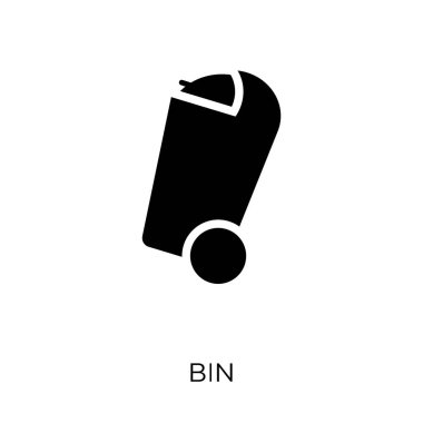 Kutusu simgesi. Simge tasarım koleksiyonu temizlik from bin. Basit öğe vektör çizim beyaz arka plan üzerinde.