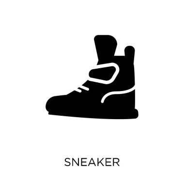Spor ayakkabı simgesi. Spor ayakkabı sembolü tasarım kıyafetler koleksiyonundan. Basit öğe vektör çizim beyaz arka plan üzerinde.