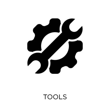 Araçlar simgesi. Araçlar simgesi tasarım inşaat koleksiyonundan. Basit öğe vektör çizim beyaz arka plan üzerinde.