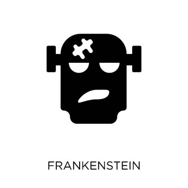 Frankenstein simgesi. Frankenstein sembolü tasarım masal koleksiyonundan. Basit öğe vektör çizim beyaz arka plan üzerinde.