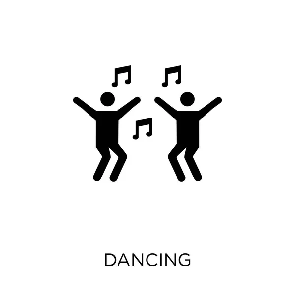 アイコンを踊る 活動や趣味のコレクションからシンボル デザインを踊る 白い背景の上の単純な要素ベクトル図 — ストックベクタ