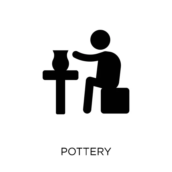 Ikona Ceramiki Projekt Symbol Ceramiki Kolekcji Aktywności Hobby Element Prosty — Wektor stockowy