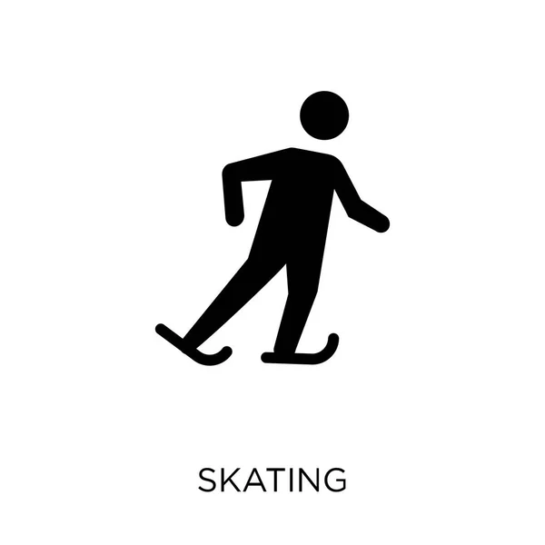 Ícone Patinagem Design Símbolo Patinação Coleção Atividade Hobbies Ilustração Vetorial — Vetor de Stock