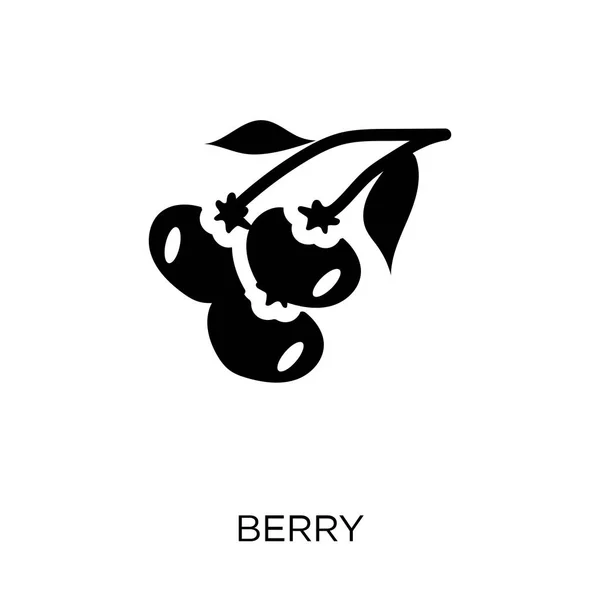 ブルーベリーのアイコン 農業とガーデニングのコレクションからブルーベリー シンボル デザイン 白い背景の上の単純な要素ベクトル図 — ストックベクタ