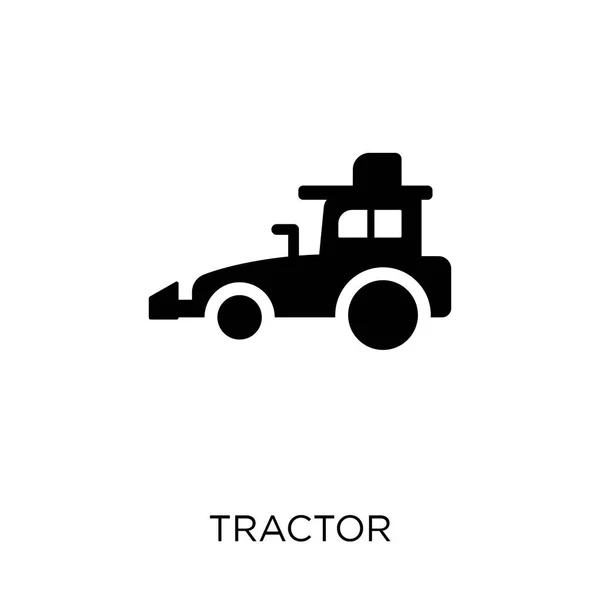 Traktor Ikona Traktor Symbol Design Zemědělství Zemědělství Zahradnictví Kolekce Jednoduchý — Stockový vektor