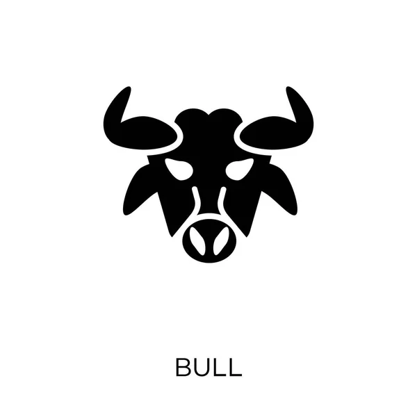 Значок Бика Дизайн Символів Бика Колекції Animals Прості Елементи Векторні — стоковий вектор
