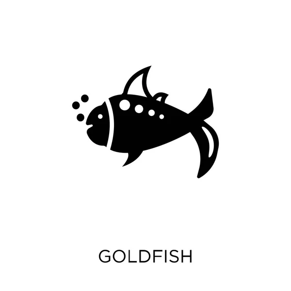 Εικονίδιο Χρυσόψαρο Χρυσόψαρο Σύμβολο Σχεδιασμού Από Συλλογή Ζώων Εικονογράφηση Διάνυσμα — Διανυσματικό Αρχείο