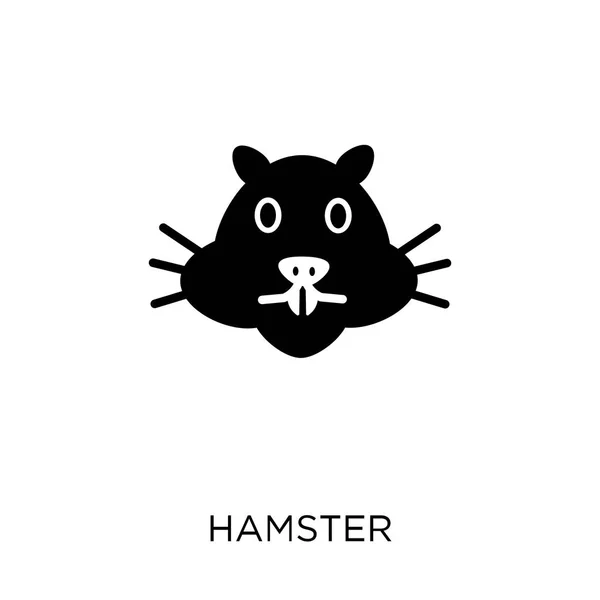 Ícone Hamster Design Símbolo Hamster Coleção Animais Ilustração Vetorial Elemento — Vetor de Stock