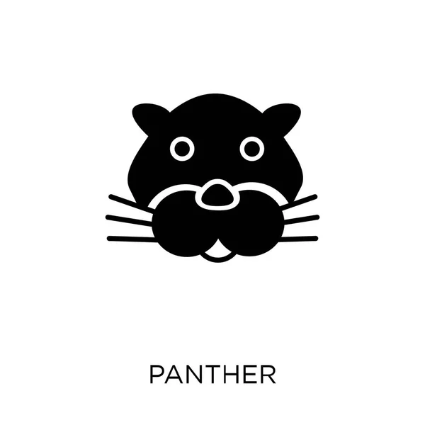 Ikon Panther Panther Simbol Desain Dari Koleksi Hewan Ilustrasi Vektor - Stok Vektor