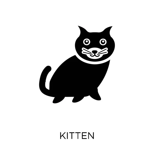고양이 아이콘입니다 고양이 컬렉션에서 디자인 바탕에 간단한 일러스트 — 스톡 벡터