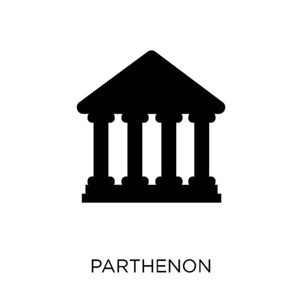 Parthenon Ikonen Parthenon Symbol Design Från Arkitekturen Samling Enkelt Element — Stock vektor