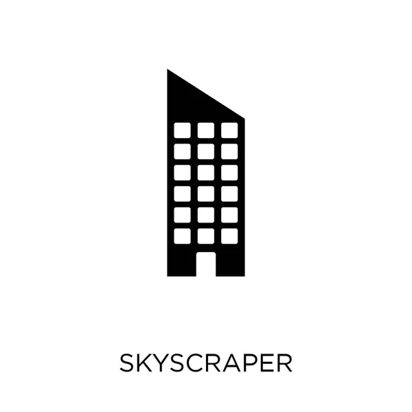 Hochhaus Ikone Wolkenkratzer Symboldesign Aus Der Architektursammlung Einfache Elementvektorabbildung Auf — Stockvektor