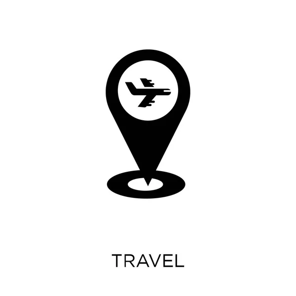 Icono Viaje Diseño Símbolos Viaje Colección Travel Ilustración Simple Del — Vector de stock