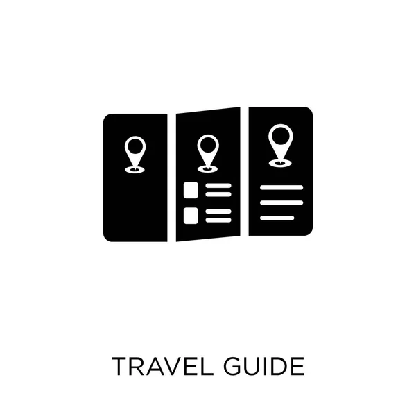 Icône Guide Voyage Guide Voyage Symbole Design Collection Voyage Illustration — Image vectorielle