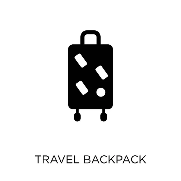 Cestovní Batoh Ikona Cestovní Batoh Symbol Designu Kolekce Cestování Jednoduchý — Stockový vektor