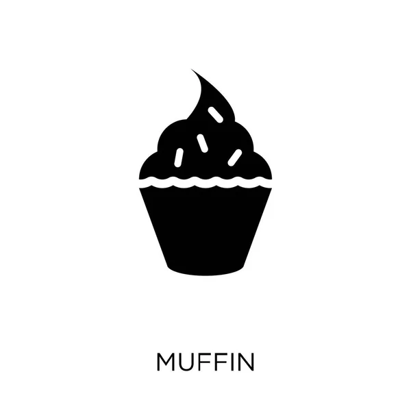 Ikona Muffin Projekt Symbol Muffin Kolekcji Sweterki Element Prosty Wektor — Wektor stockowy