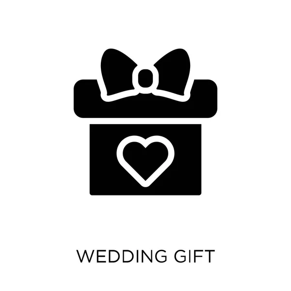 Svatební Dar Ikona Svatební Dar Symbol Design Svatby Lásku Kolekce — Stockový vektor