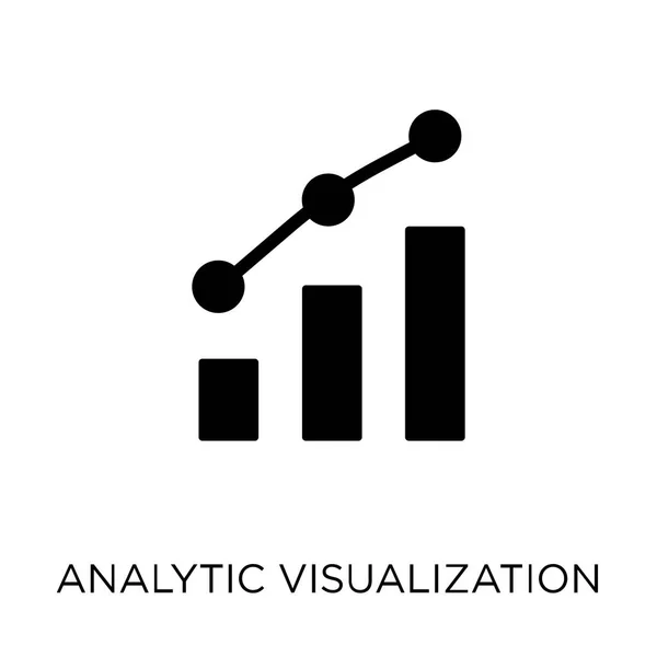 Icono Visualización Analítica Diseño Símbolos Visualización Analítica Colección Analytics Ilustración — Vector de stock