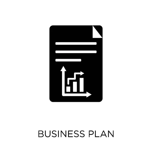 Businessplan Symbol Businessplan Symboldesign Aus Der Unternehmenssammlung Einfache Elementvektorabbildung Auf — Stockvektor