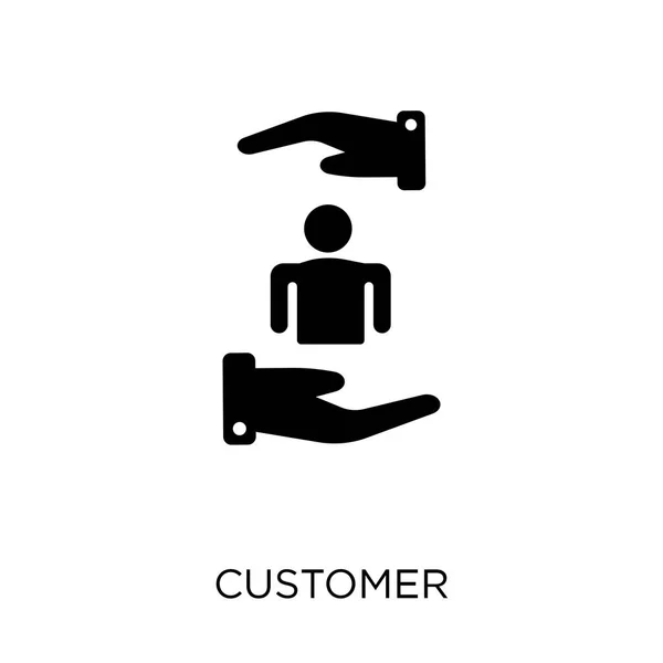 Icono Del Cliente Diseño Símbolo Cliente Colección Business Ilustración Simple — Vector de stock