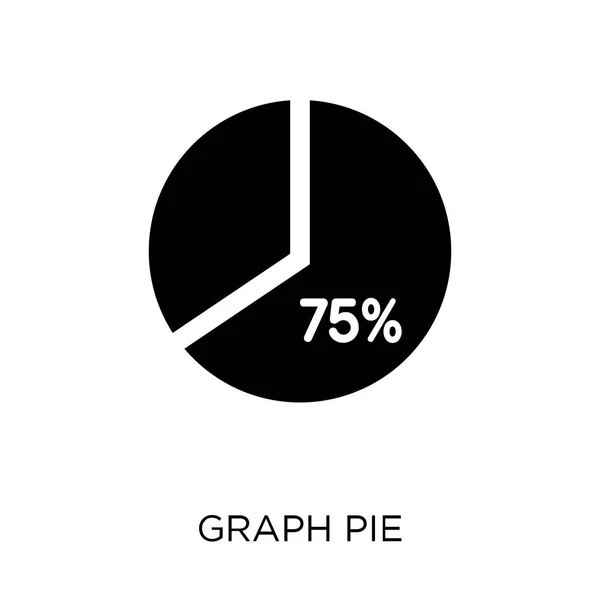 Graph Paj Ikonen Pie Symbol Diagramsymboler Från Analytics Samling Enkelt — Stock vektor