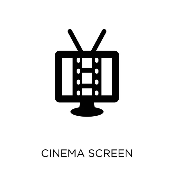 Icône Écran Cinéma Cinéma Écran Symbole Design Collection Cinéma Illustration — Image vectorielle