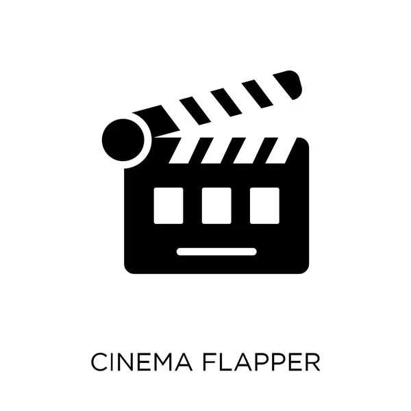 Icône Flapper Cinéma Cinema Flapper Design Symboles Collection Cinema Illustration — Image vectorielle