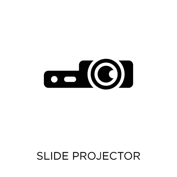 Icono Del Proyector Diapositivas Diseño Del Símbolo Del Proyector Diapositivas — Vector de stock