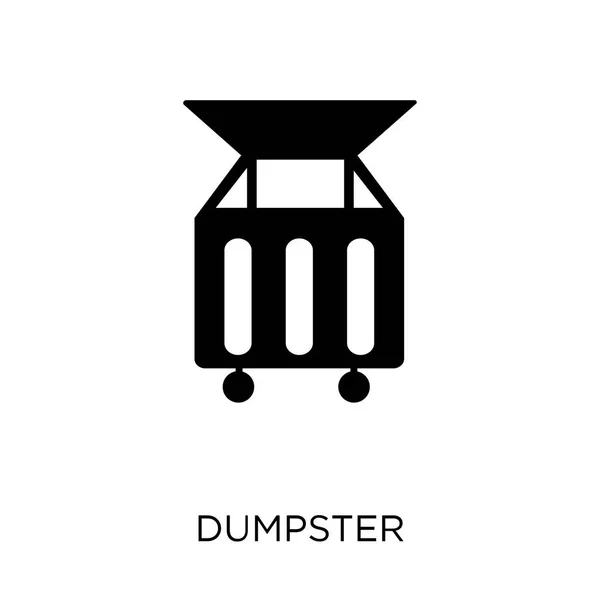 Çöp Bidonuna Simgesi Çöp Bidonuna Sembolü Tasarım Koleksiyonu Temizlik Basit — Stok Vektör
